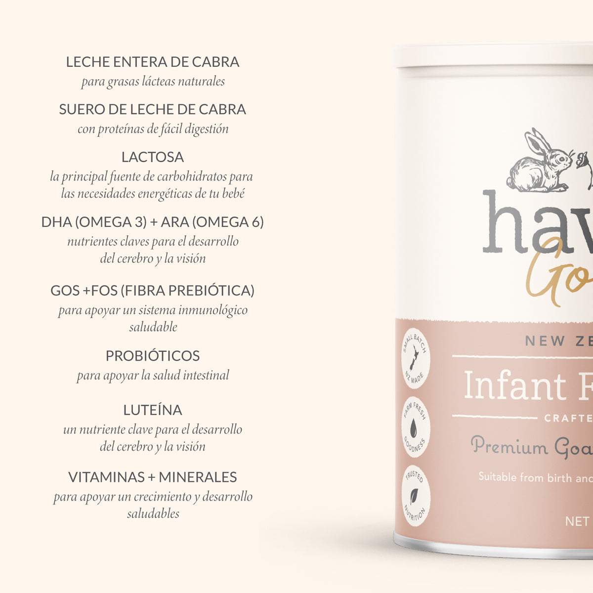 Etapa 1 - Fórmula de Inicio a base de Leche de Cabra