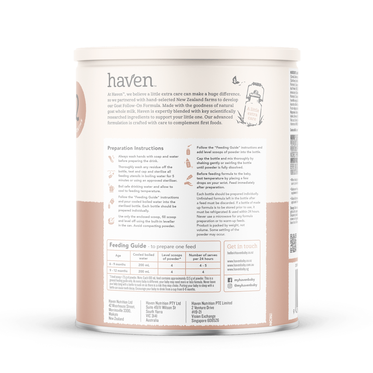 Etapa 2 - Fórmula de Continuación a base de Leche de Cabra