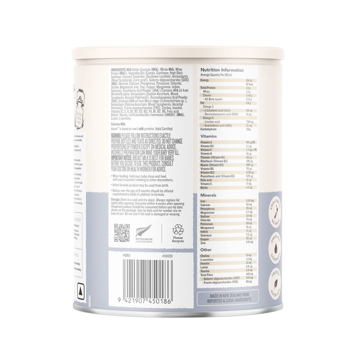 Etapa 1 - Fórmula de Inicio a base de Leche de Vaca A2/A2