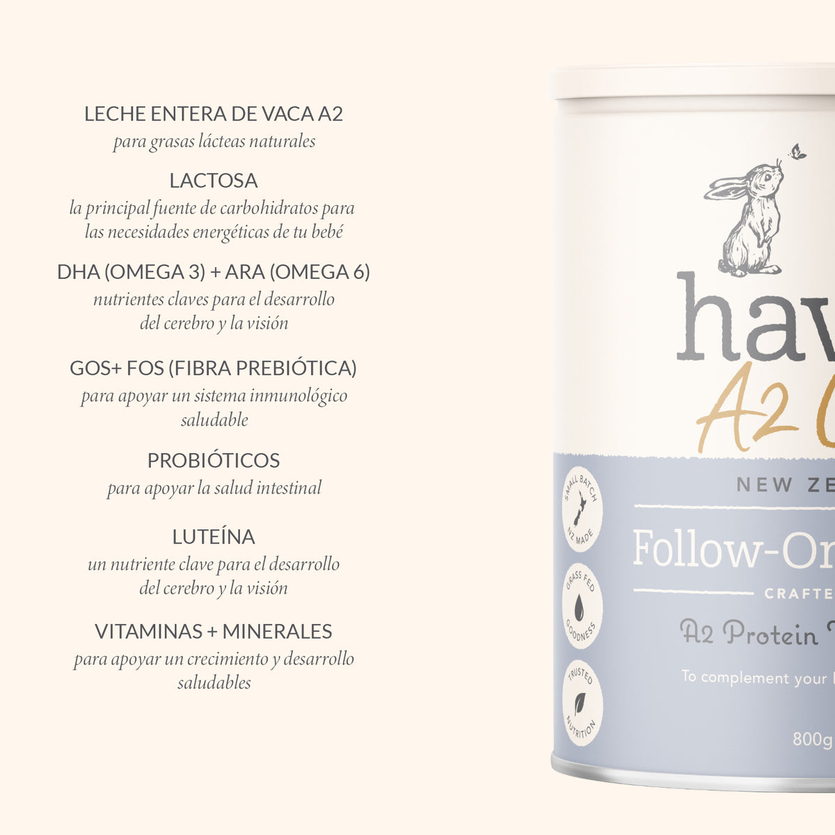 Etapa 2 - Fórmula de Continuación a base de Leche de Vaca A2/A2