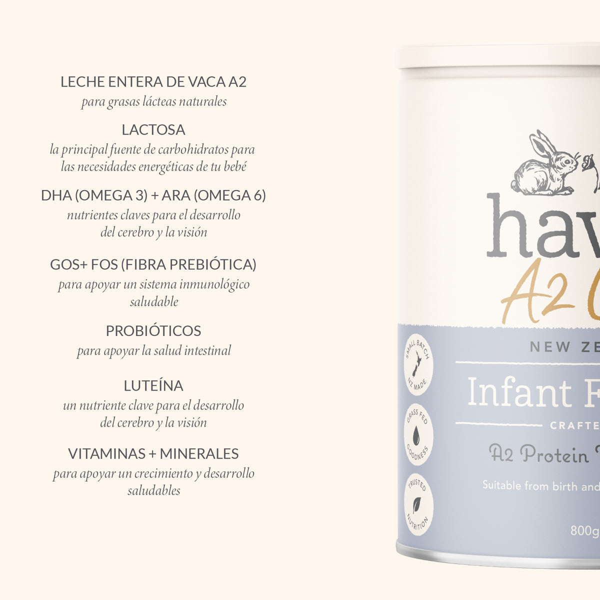Etapa 1 - Fórmula de Inicio a base de Leche de Vaca A2/A2