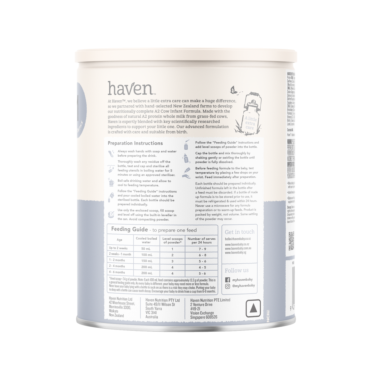 Etapa 1 - Fórmula de Inicio a base de Leche de Vaca A2/A2