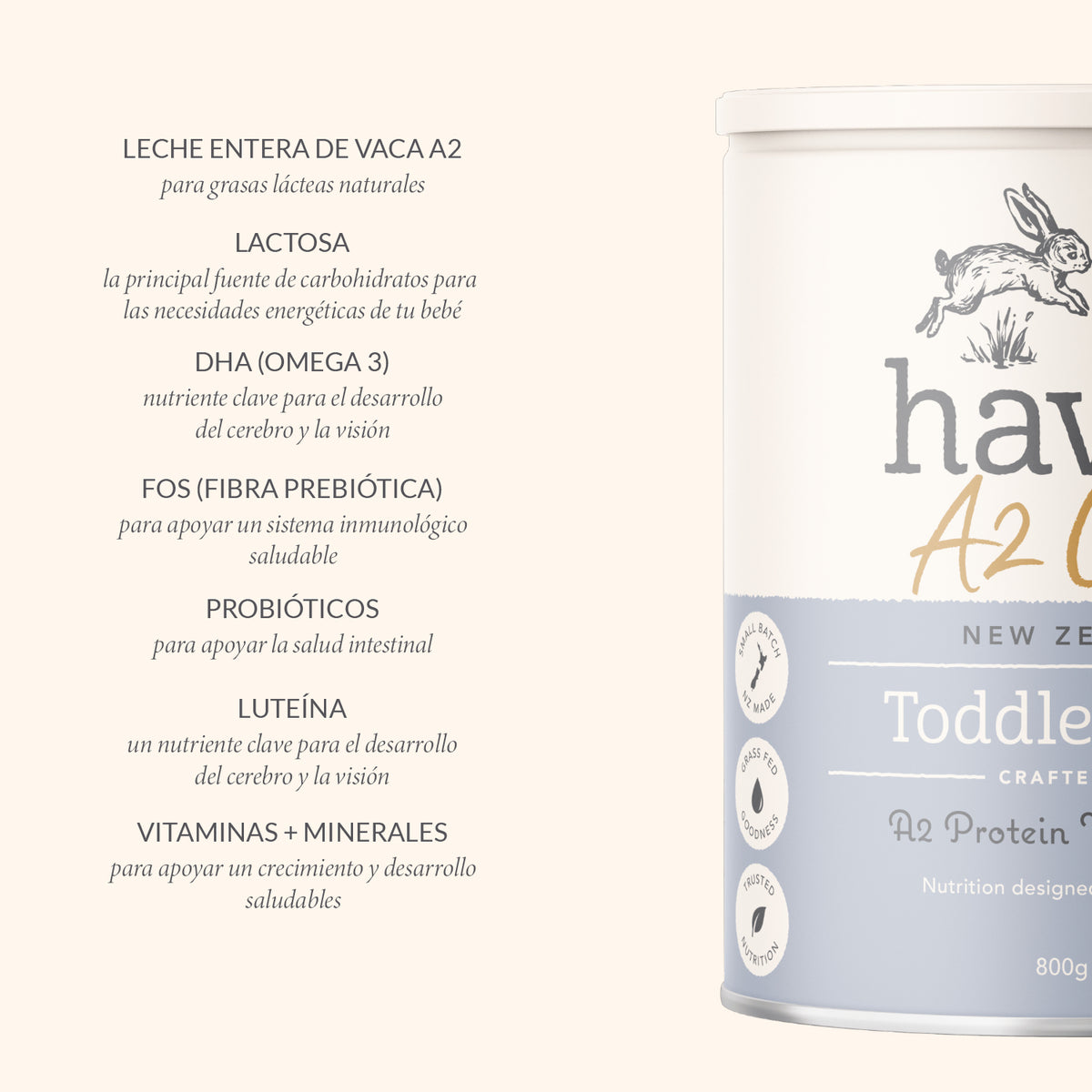 Etapa 3 - Alimento Lácteo de Crecimiento a base de Leche de Vaca A2/A2